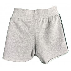 SHORTS TRINYS COM ELÁSTICO- LT GRAY BLEND/BLACK